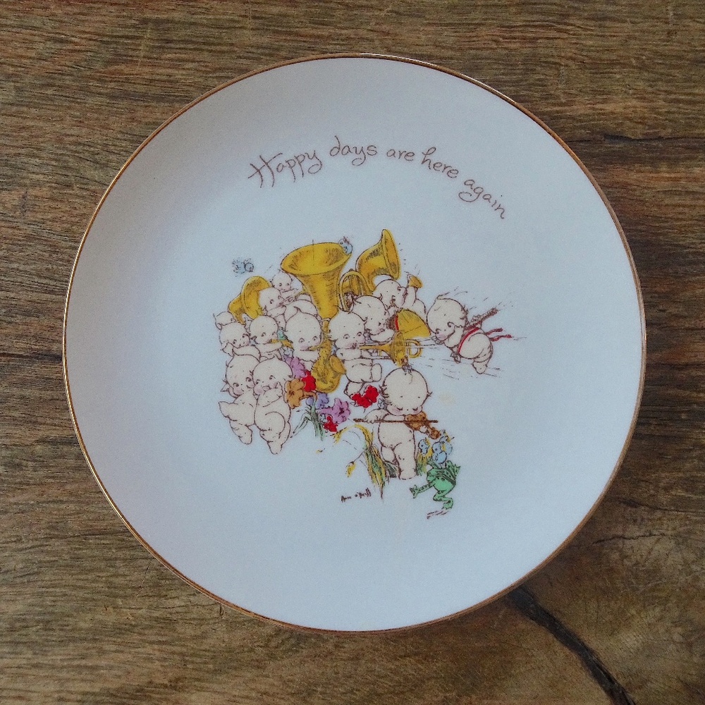 Vintage '70s Kewpie Collector's Edition Decorative Collectible Porcelain Plate